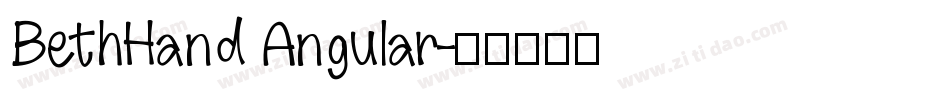 BethHand Angular字体转换